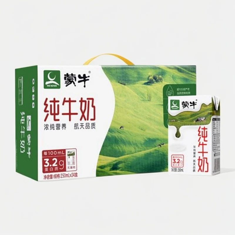 蒙牛纯牛奶250ml*24盒  0151