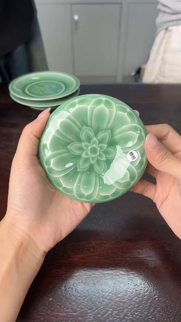 龙泉云间青瓷小米茶器