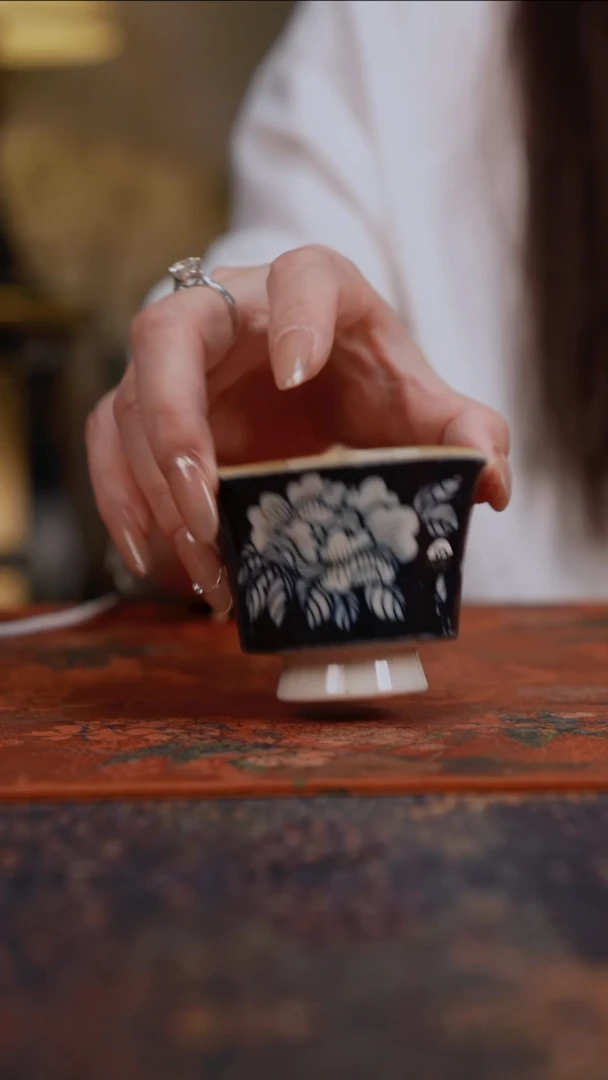 景德镇陶瓷杯碗柴烧多人