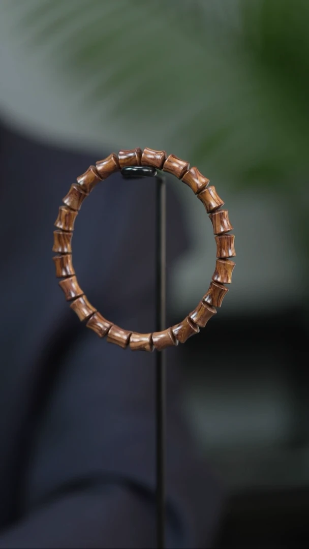 黄花梨/降香黄檀手串/手链黄花梨 竹节 9x8