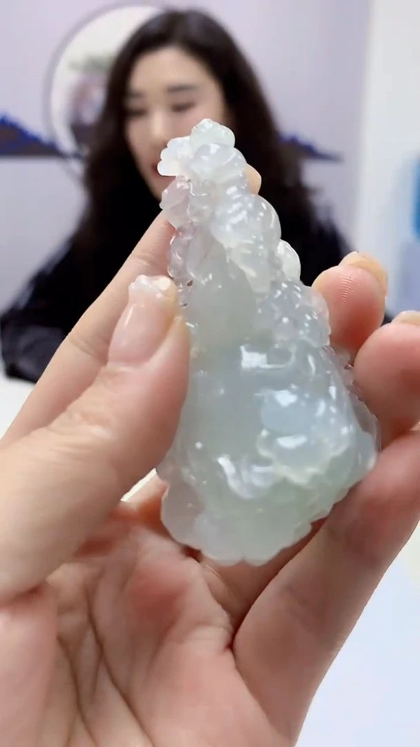 【闪购商品】定制翡翠未镶嵌4829ms-毛货挂件