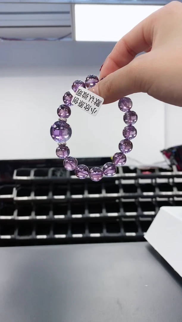 【闪购商品】水晶手链合金213.77巴西紫水晶手串 多样性发其一