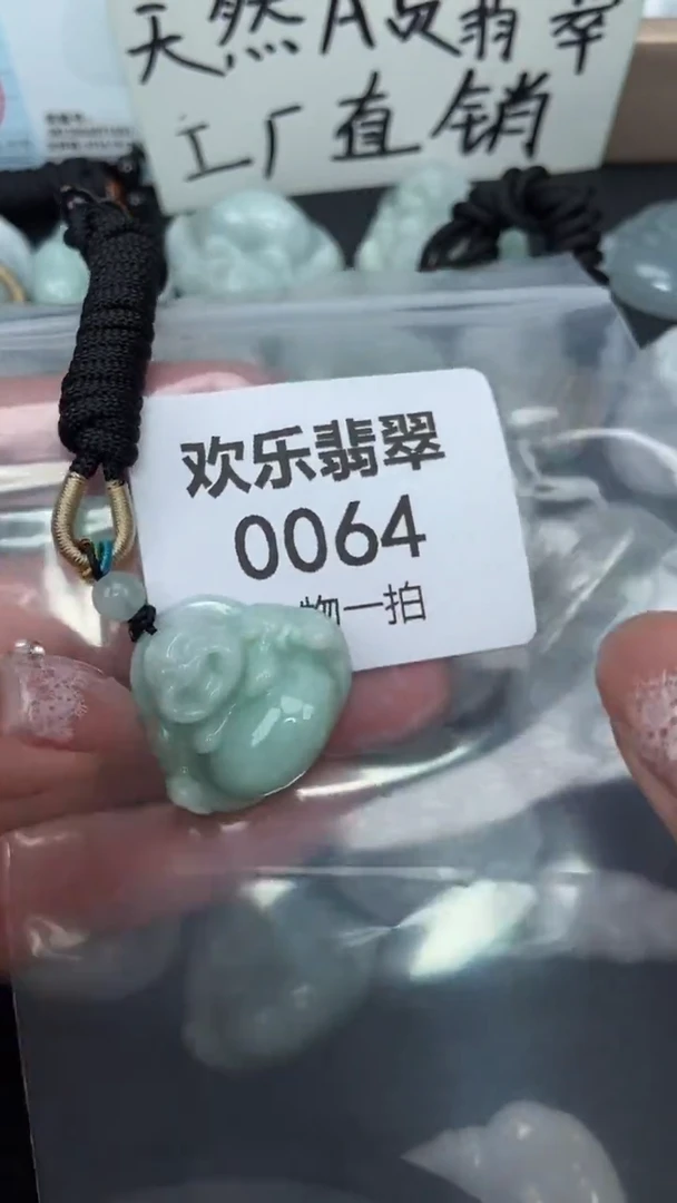 颈饰未镶嵌翡翠缅甸天然翡翠0064