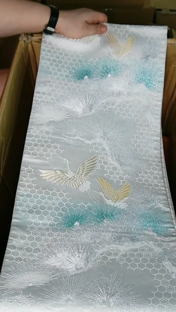 织绣织锦91松针仙鹤
