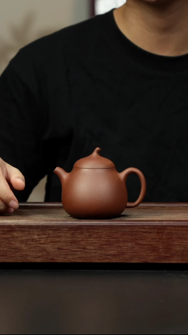 紫砂茶壶底槽清 高茄瓜全手