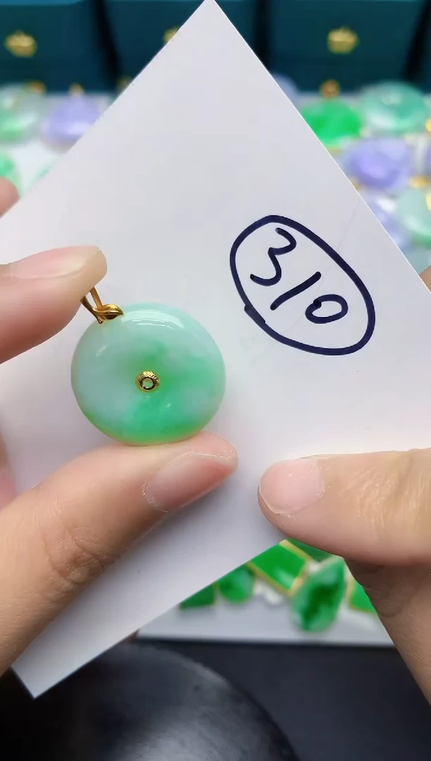 【闪购商品】翡翠颈饰18K金镶嵌000000000