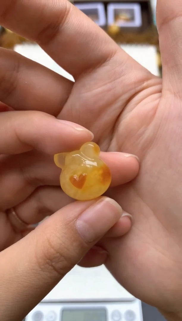 【闪购商品】琥珀珠宝奇石未镶嵌061琥珀蜜蜡花粉冰花小坑介意勿拍