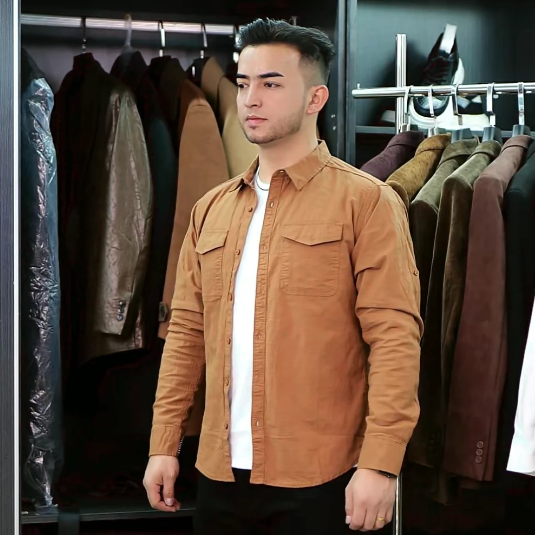 时尚春秋长袖衬衫男款【J2434】