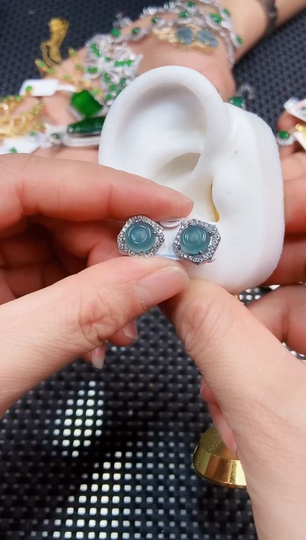 【闪购商品】翡翠耳饰未镶嵌111111111