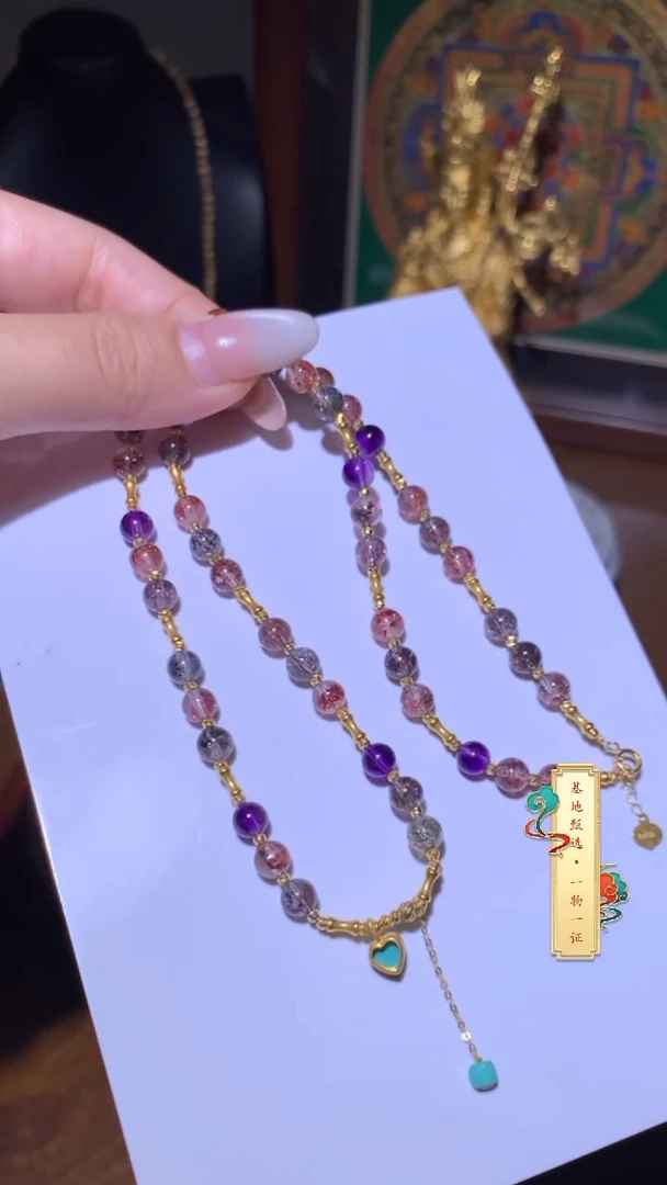 水晶手链未镶嵌精品锁骨链18 k