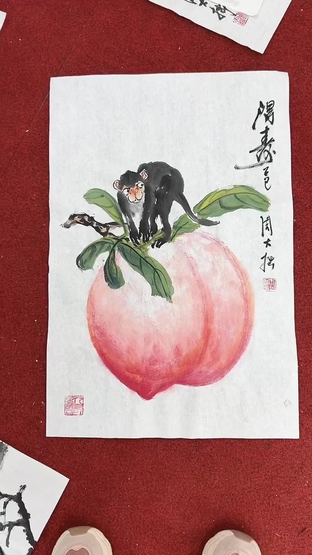 国画周大拙/国画/花鸟