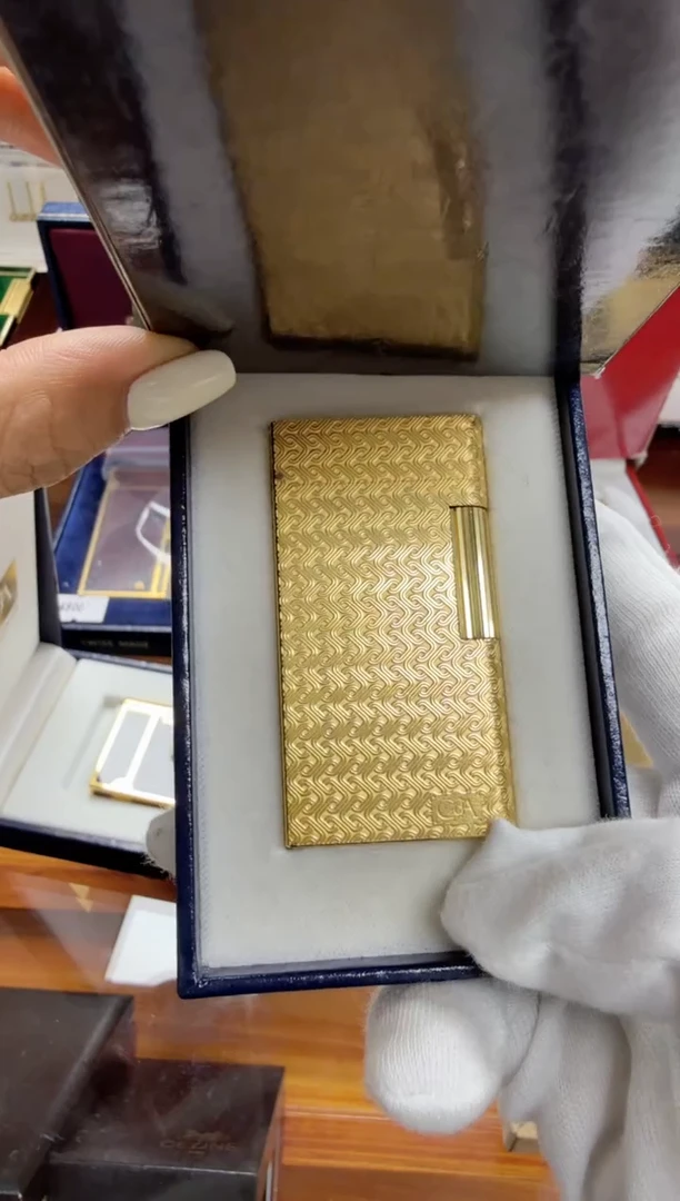 纯铜19 瑞凯金色祥云 带盒