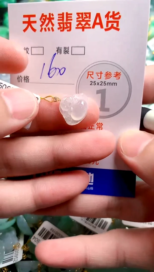 翡翠18K金镶嵌颈饰0262582011