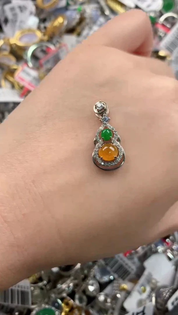 银S925镶嵌戒指翡翠222     1