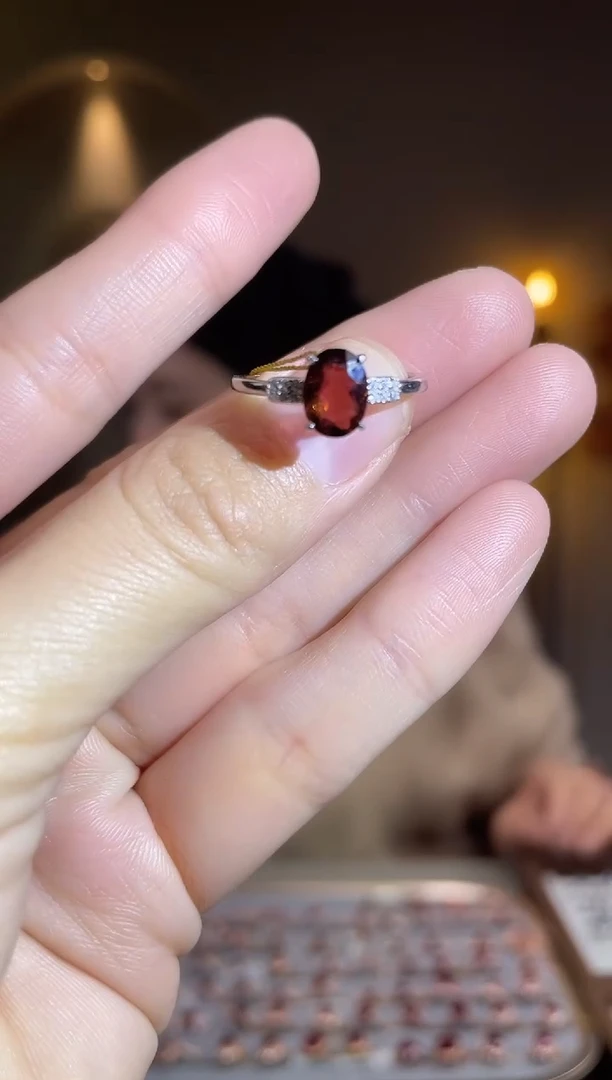 银S925镶嵌手饰碧玺手饰