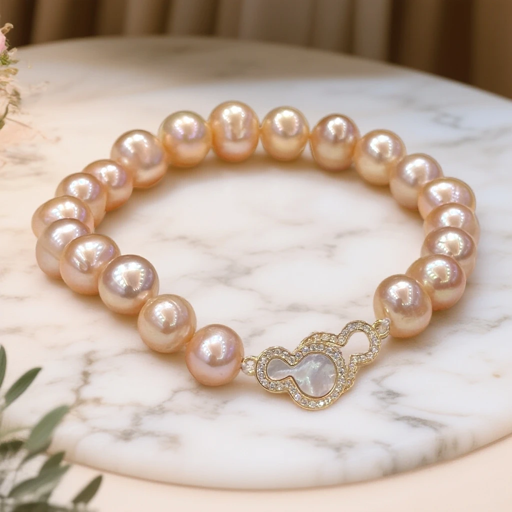 【鱼先生】174特惠高品质珠宝中国红天然淡水无核珍珠手链诸暨珍珠