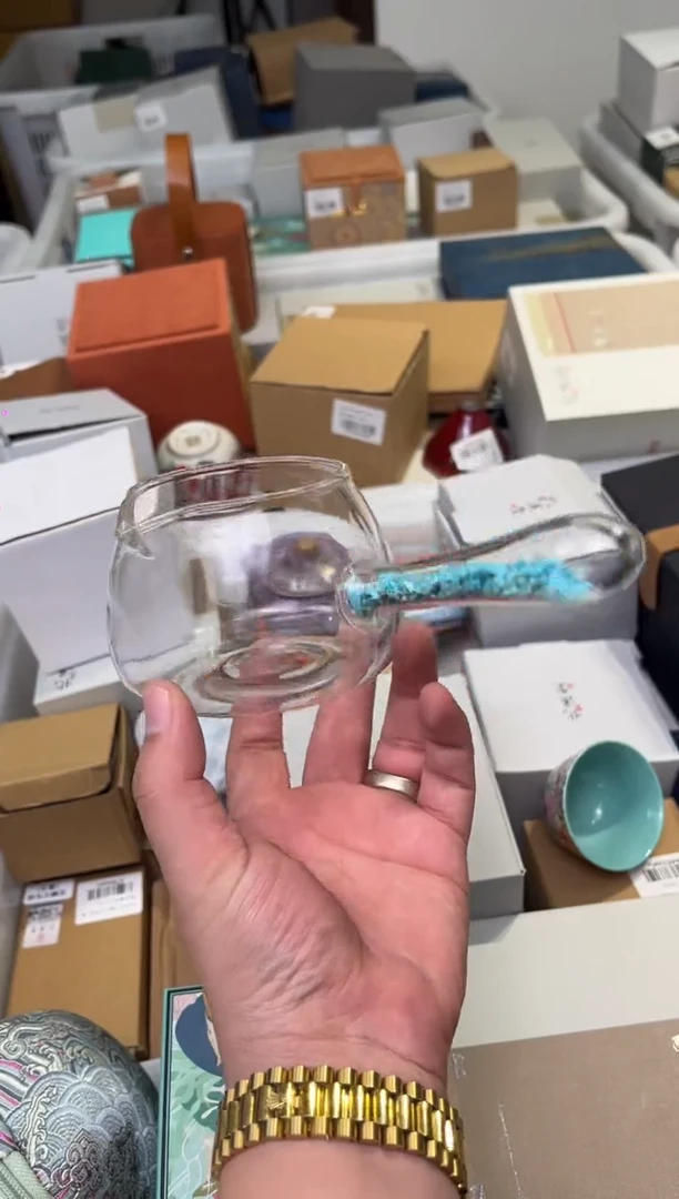 绿松侧把公杯茶具茶具