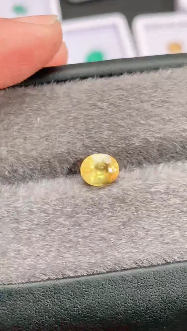 裸石蓝宝石2.03-3400天然金丝雀黄蓝宝石