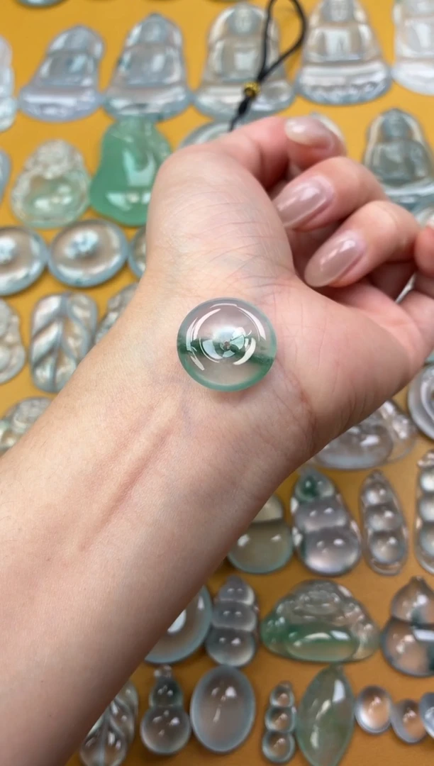 吊坠(不含链)未镶嵌翡翠12 平安扣 19.4 5.3