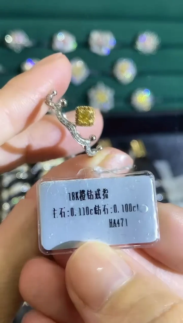 18K金镶嵌戒指钻石07