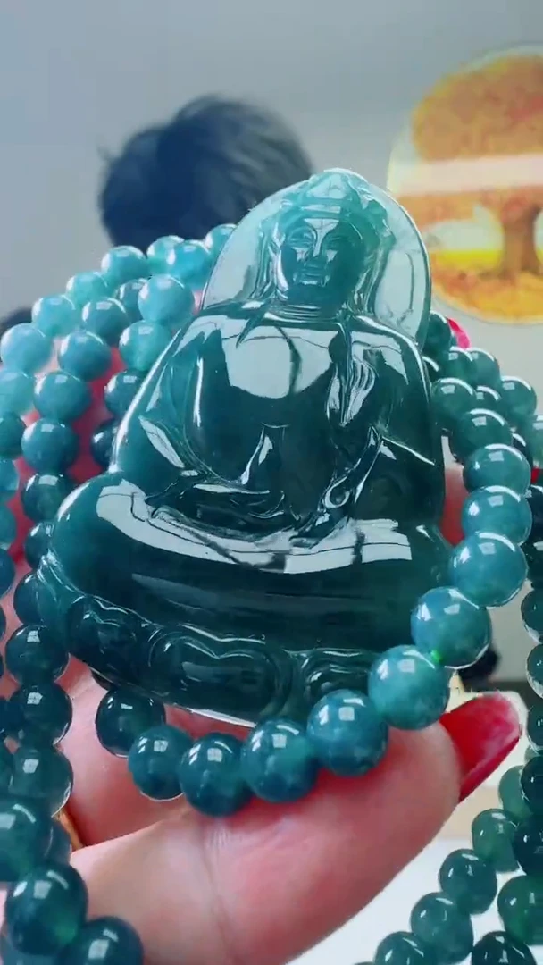 颈饰未镶嵌翡翠天然A货翡翠  多样性随机发其一