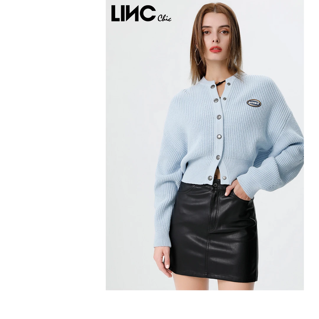 LINCCHIC/金羽杰时尚针织开衫S221CR301