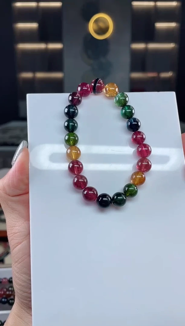 三圈手串未镶嵌碧玺（多样性发一条）T