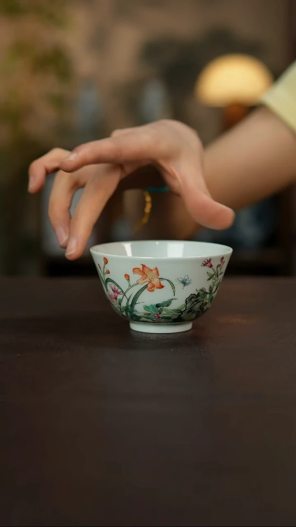 杯觅纤景德镇陶瓷杯碗柴烧多人