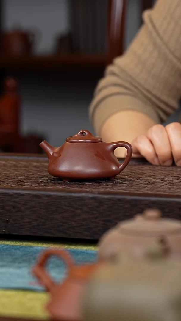 【闪购商品】紫砂茶壶子冶石瓢100毫升