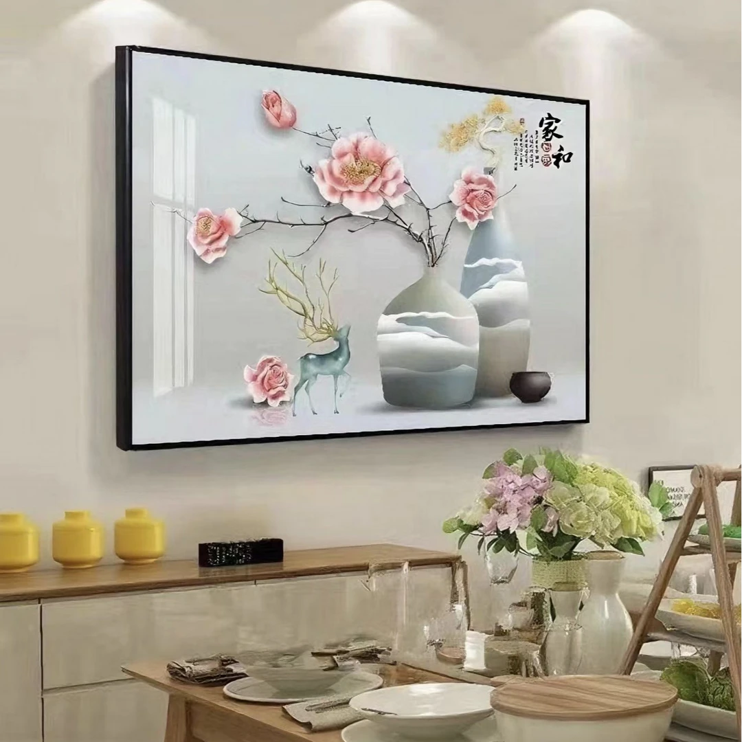 简约餐厅装饰画轻奢高档饭厅墙面壁画家居饰品