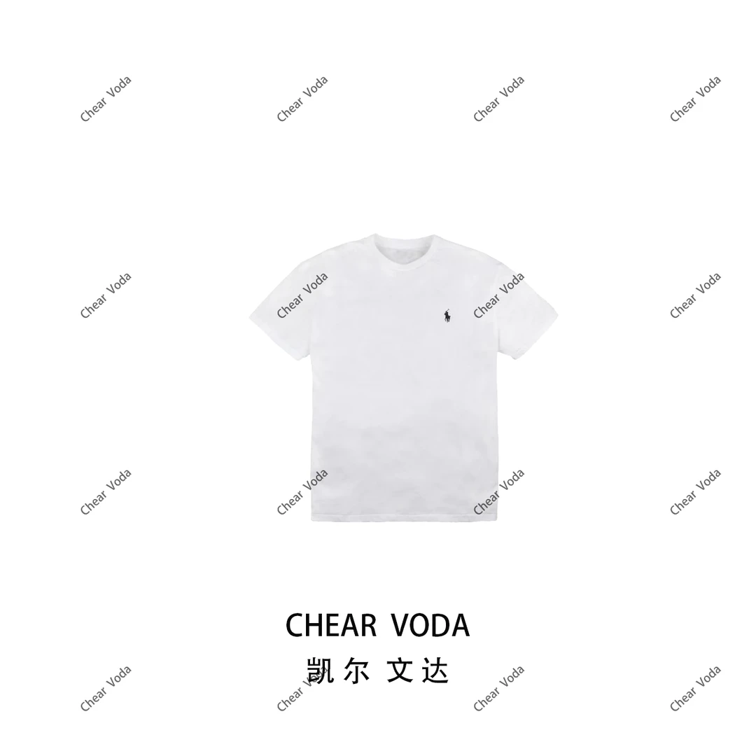 休闲纯色圆领短袖T恤5307