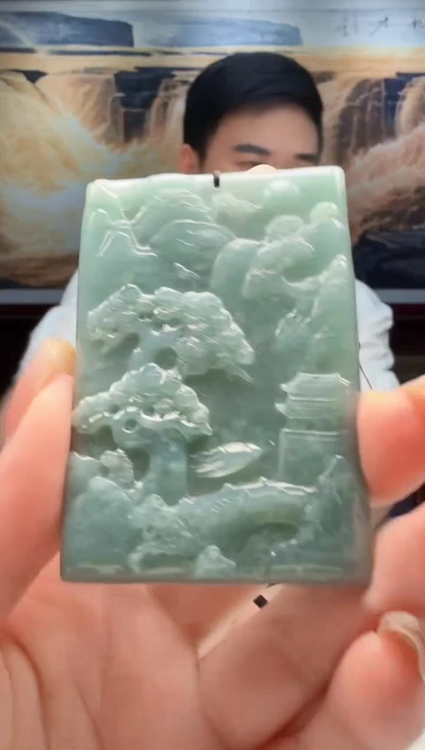 翡翠未镶嵌吊坠(不含链)7