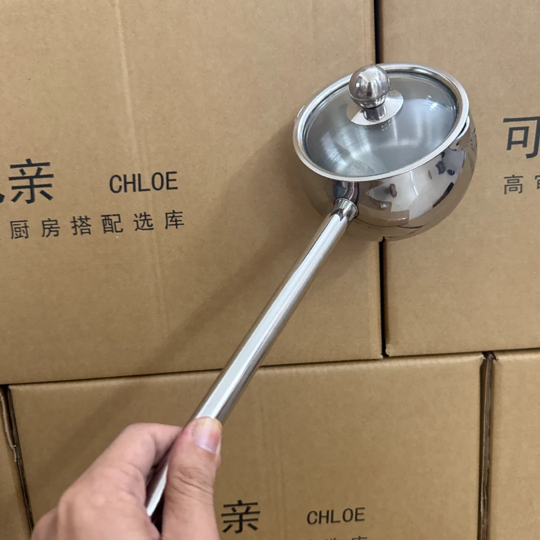 厨房316不锈钢泼油小锅油锅家用加厚热油神器奶锅辅食小锅热奶锅