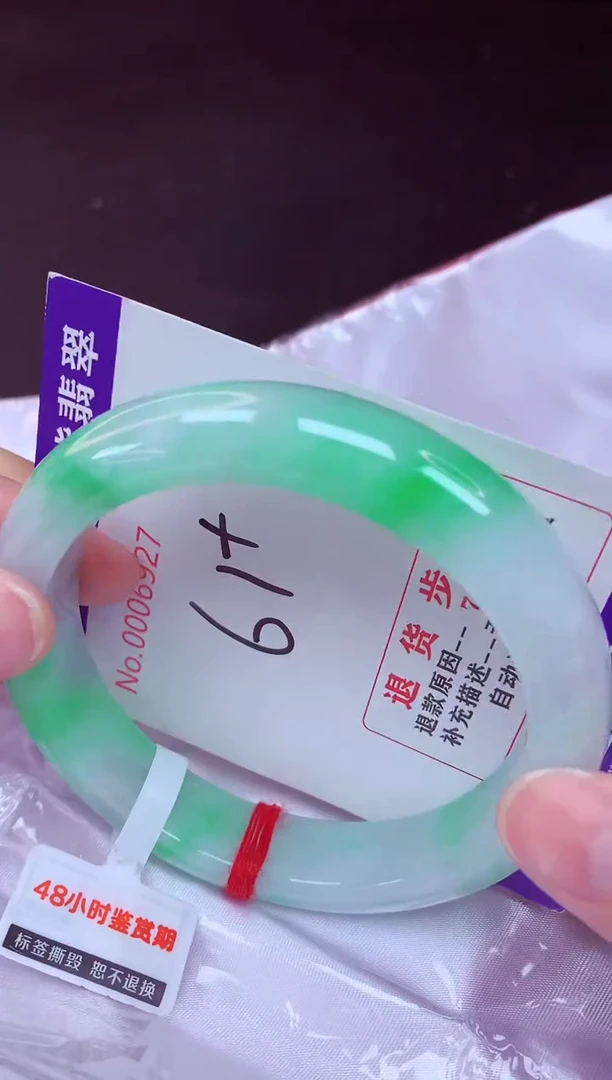 未镶嵌手镯翡翠61（48小时鉴赏期 ）