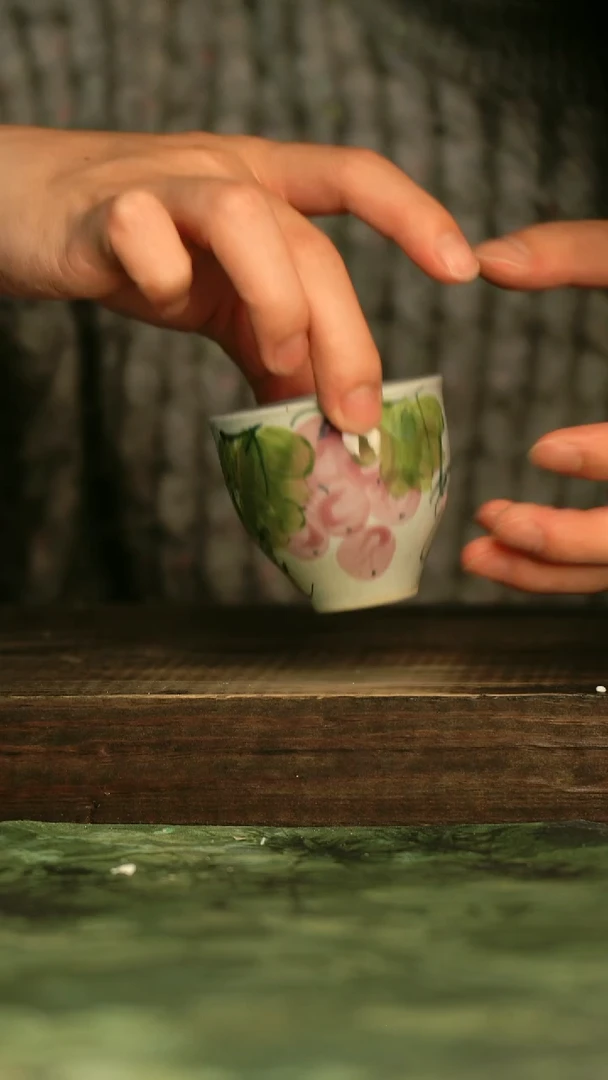 瓷器青诗集手工手绘瓷器
