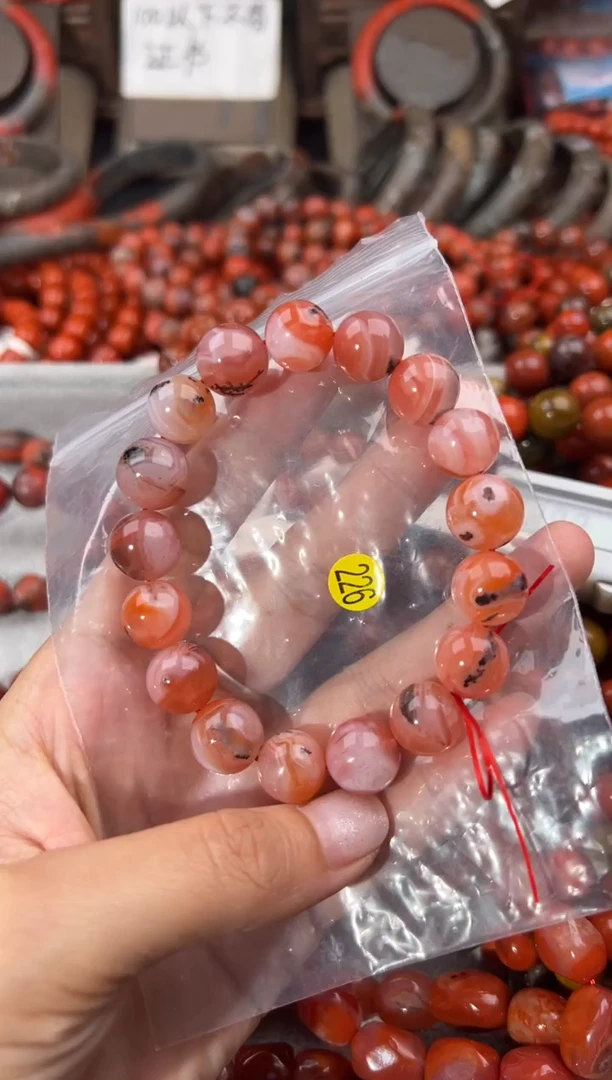 未镶嵌手串南红玛瑙12+