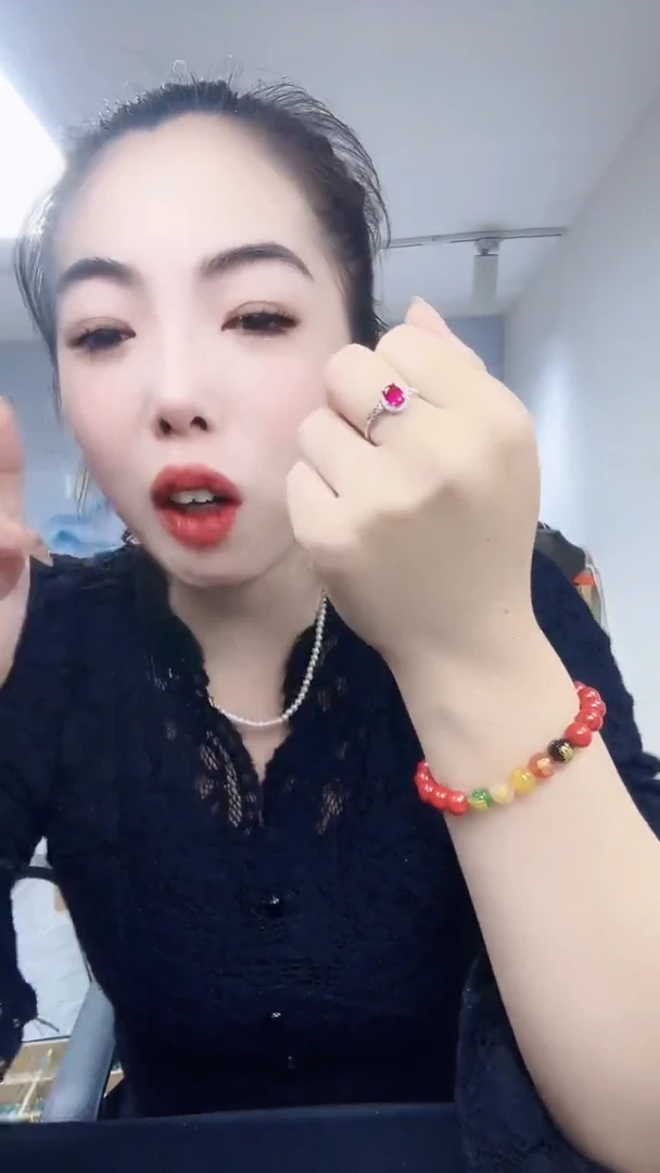 【闪购商品】红宝石戒指银S925镶嵌刚玉戒指戒圈