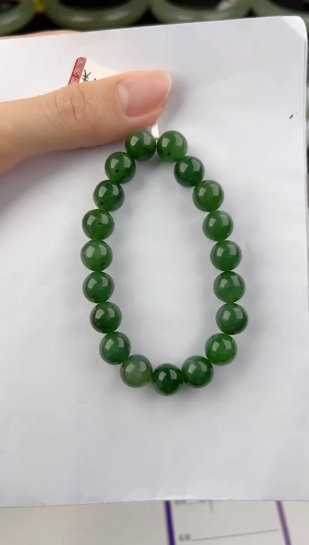 未镶嵌手链和田玉1颜色微差无瑕疵