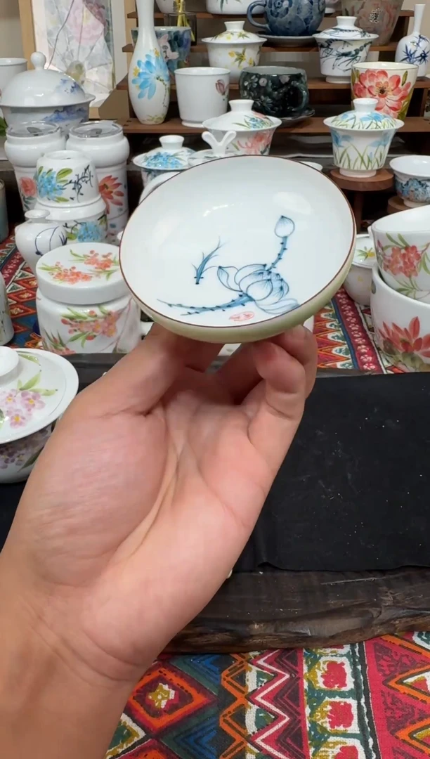 摆件陶瓷景德镇高温釉下陶瓷