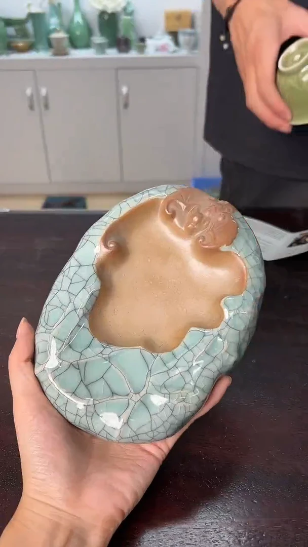 龙泉云间青瓷小米茶器