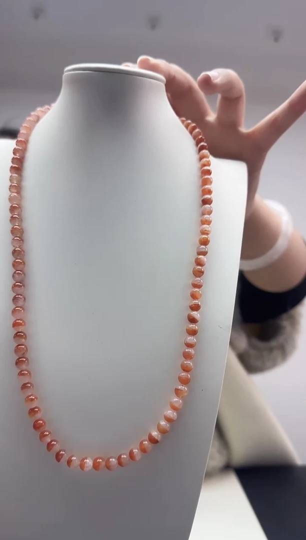 颈饰未镶嵌水晶天然兔毛项链08