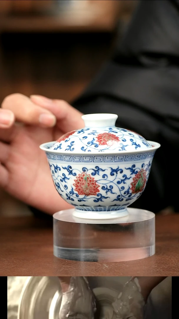 景德镇手工手绘盖碗