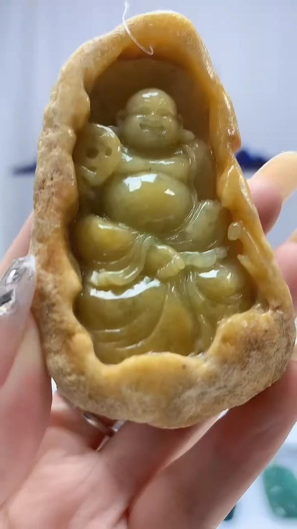 定制翡翠未镶嵌4688DD-毛货挂件34