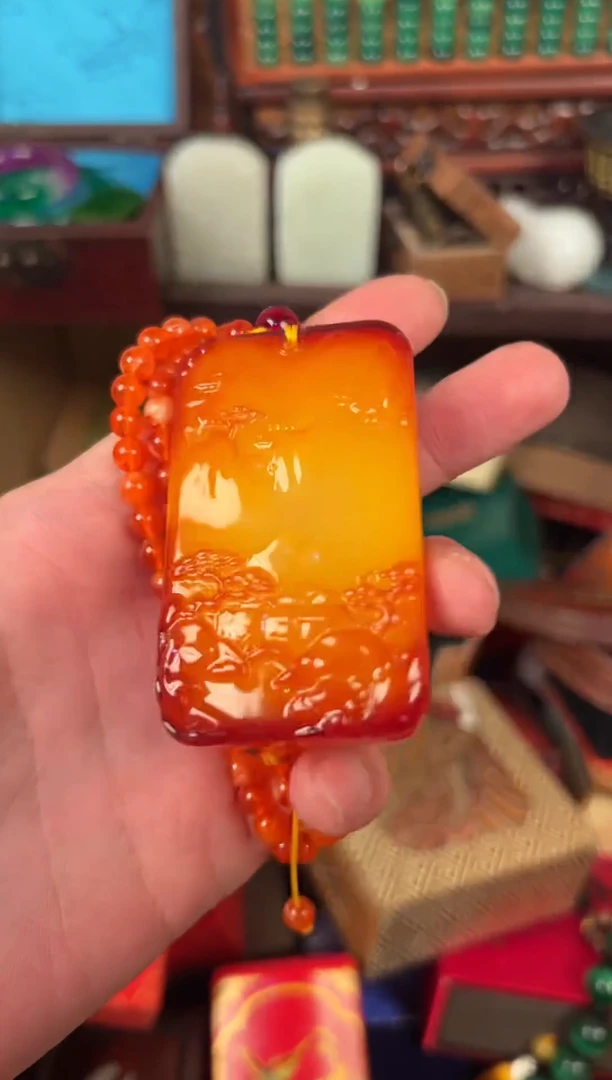 蜜蜡颈饰未镶嵌时来运转直播间专属链接