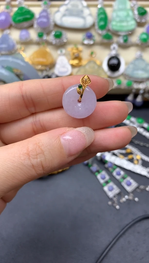 【闪购商品】翡翠颈饰18K金镶嵌207-中国好珍宝