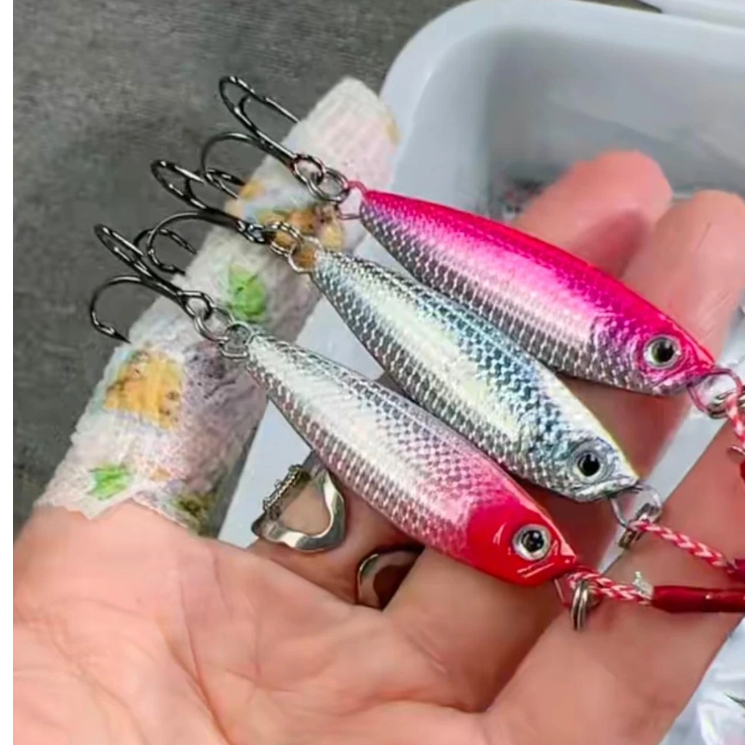 飘落双钩包盆路亚假饵铁板工具米诺铅笔波爬假饵饵套路亚铁板饵