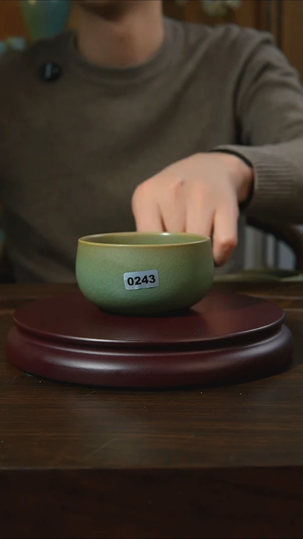 杯子瓷汝州原产地原矿仿古老釉q243