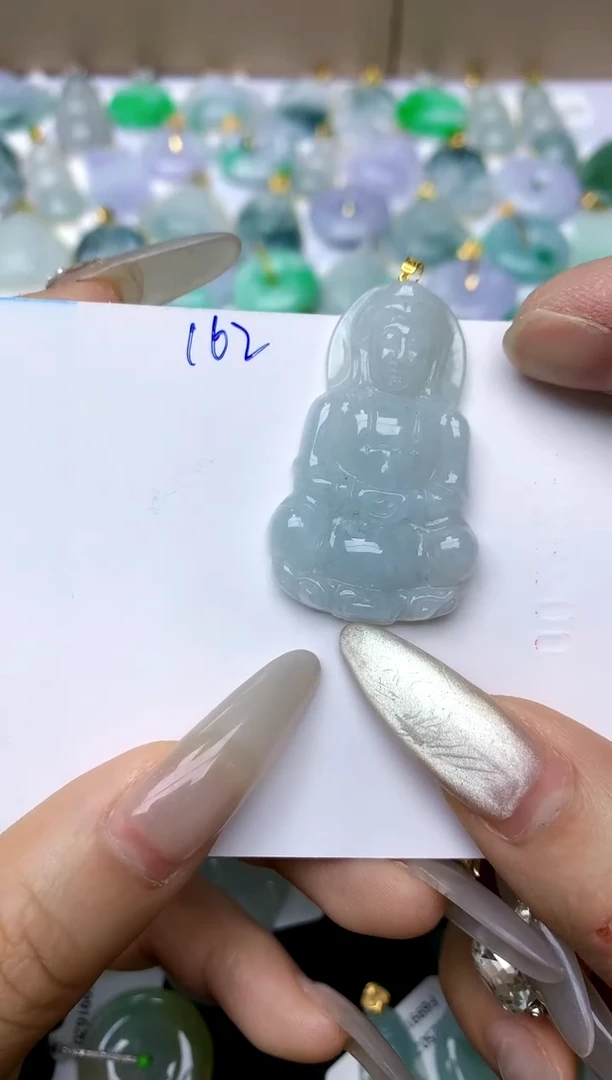 【闪购商品】翡翠颈饰18K金镶嵌天然A货翡翠