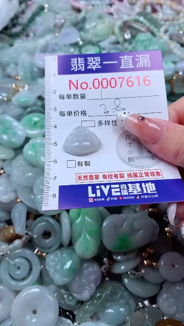 翡翠未镶嵌吊坠(不含链)7616