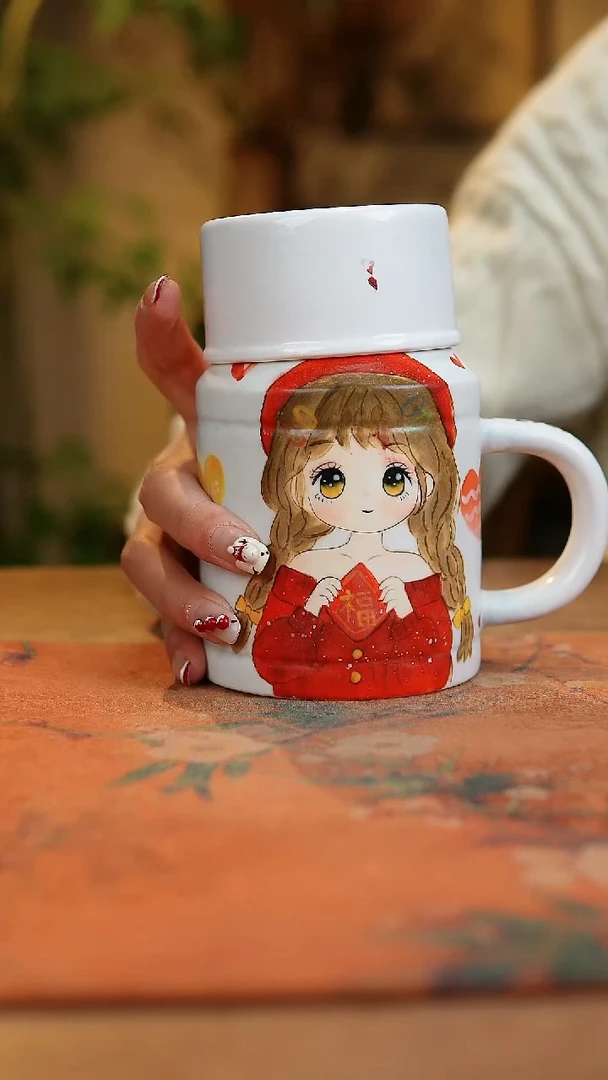 【闪购商品】瓷片1217景德镇手工手绘釉下彩高温瓷